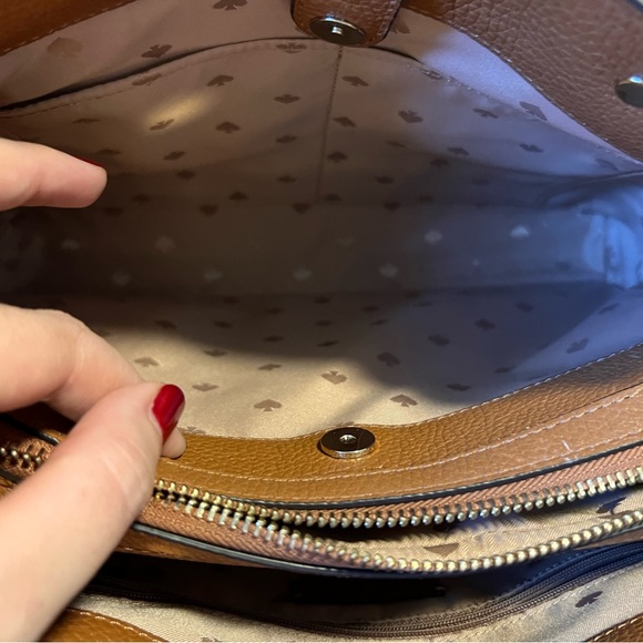 Kate spade tan crossbody- like new condition! - Picture 8 of 8